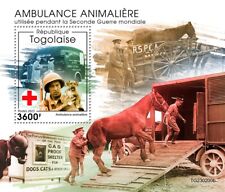 Animal Ambulance During World War II Red Cross MNH Stamps 2023 Togo S/S