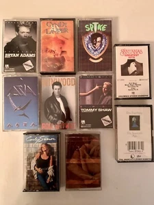 80s Cassette Tape Lot of 20: Prince, Bryan Adams, Cyndi Lauper, Elvis Costello - Picture 1 of 23