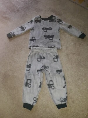 Conjunto de pijama George color verde azulado para niños con tema de vehículos (2-3 años) Foto 1 de 4