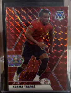 ADAMA TRAORE 2021 PANINI PRIZM MOSAICO UEFA EURO FÚTBOL ROJO PRIZM #162 - Imagen 1 de 2
