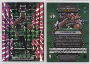 2022-23 Panini Mosaic FOTL FOTL Pink Swirl Mosaic Prizm /20 Jaylen Brown #9