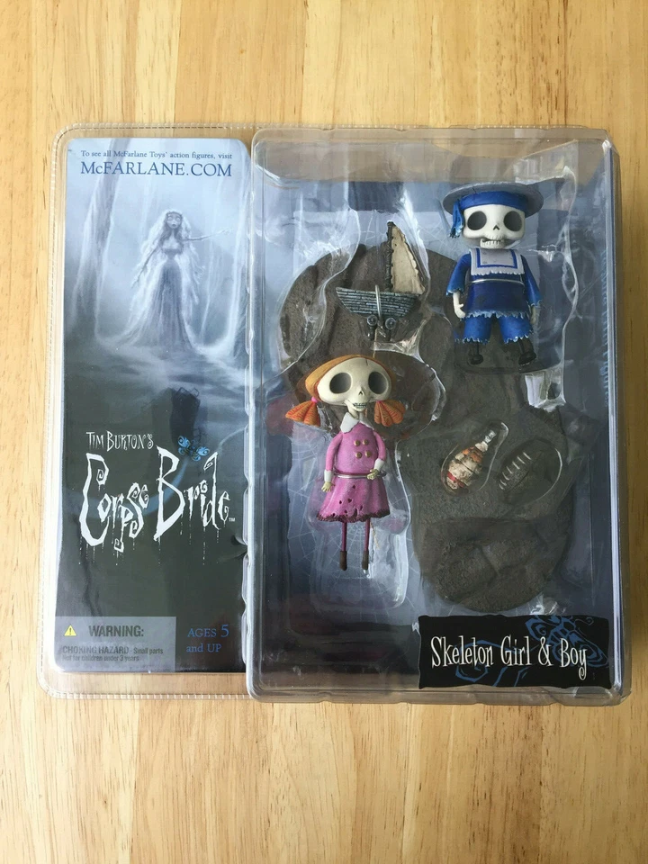 McFarlane Toys The Corpse Bride Series 1 Skeleton Girl and Boy Action Figure