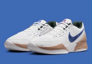 Nike Mens Size 8 JA 2 'In The Woods' White Blue FD7328-101 - Picture 1 of 6