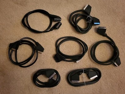 7 x 1.5m Scart Cables L👀k - Image 1 of 2