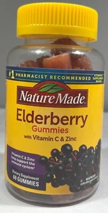 Nature Made Elderberry Gummies with Vitamin C & Zinc, 60 Gummies - EXP: 10/25 - Picture 1 of 2