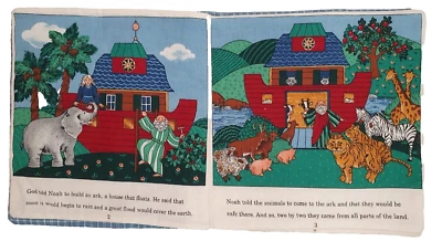 Ткань книга ткани ручной работы цветной хлопок винтажный Ноев ковчег - Изображение 1 из 4