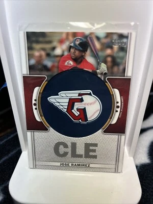 2023 Topps Series 1 Team Logo Commemorative Patches #TLP - JRA Jose Ramirez - Image 1 of 2