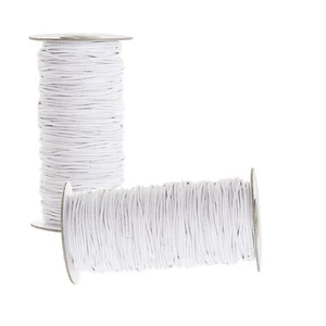 Doll stringing 2mm  round white elastic cord/Bungee  BJD,  4-8" Dolls 5 yards - Imagen 1 de 2