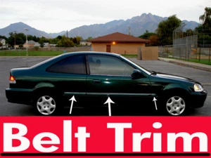 For CIVIC Coupe CHROME SIDE BELT TRIM DOOR MOLDING 1996 - 2000 - Bild 1 von 1