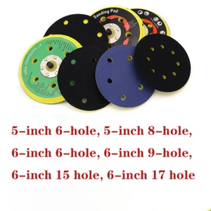 Hook and Loop 125mm/150mm Sanding Discs Sanding Backing Pad 6-17 Hole M10 Thread - Picture 1 of 8