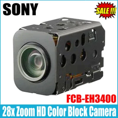 SONY FCB-EH3400 1280 x 720P HD Resolution 28x Optical Zoom HD Color Block Camera - Image 1 of 2