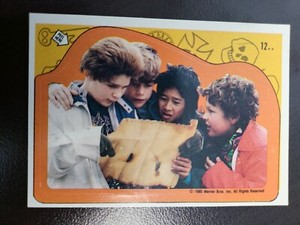 1985 Topps Goonies THE MAP STICKER Card #12