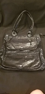 Cute black faux snake tote/purse EUC - Imagen 1 de 9