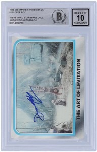 Deep Roy Star Wars Autographed 1980 Topps #237 BAS Authenticated 10 Card
