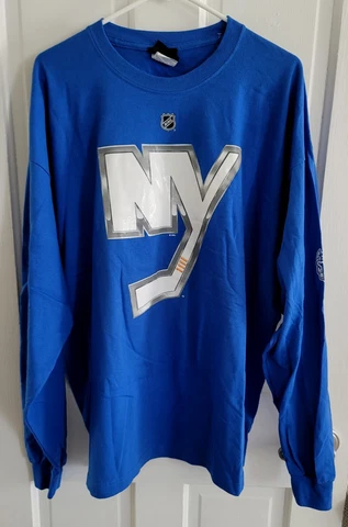 New York Islanders Blue Reebok "Tavares" #91 2XL  Long Sleeve Stadium T-Shirt Cover
