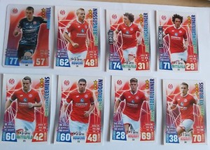 15 Topps Match Attax Cards from FSV Mainz 