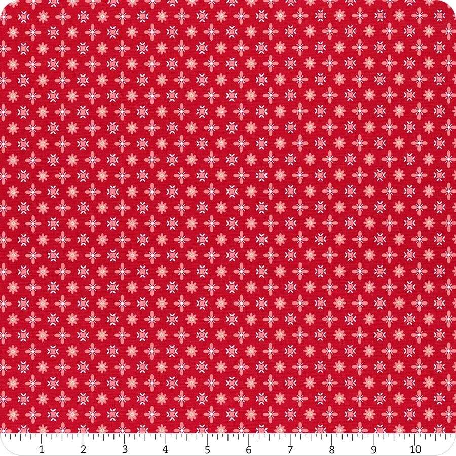 XOXO Flutter Cotton Red fabric by Moda 24144 12 ~By The Yard - Image 1 of 1