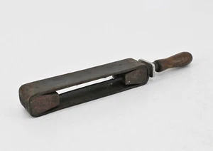 vecchia cinghia ad arco antica rasoio estrattore barbiere legno pelle 31 cm - Foto 1 di 5
