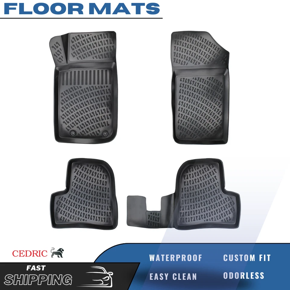 Alfombrillas forro coche peugeot 206 1999-2025 hatchback goma TPE todo tipo de clima Foto 1 de 4