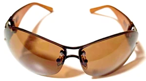 Versace Cat Eye Sunglasses 4260 Women's Brown Gold Made In Italy Vintage - Picture 1 of 11