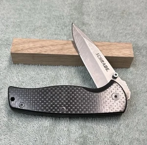 Schrade SCH403 Liner Lock Pocket Knife With Carbon Fiber Handle - Picture 1 of 11