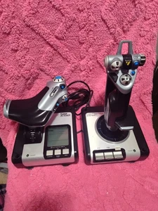 Saitek x52 Flight Control System Joystick and Throttle - With Connecting Cable - Picture 1 of 15