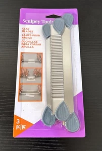 Sculpey Tools Clay Blades, 3 blades included - flexible, wavy and rigid blade - Picture 1 of 8
