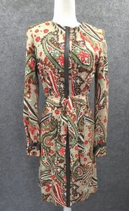 Bella Bicchi Jacke Damen 2XS Knopfleiste gefüttert Taschen mehrfarbig Paisley Design - Bild 1 von 23