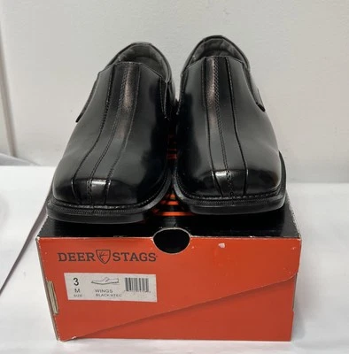 Ciervos de ciervo alas sin cordones para niños talla 3 negro Foto 1 de 4