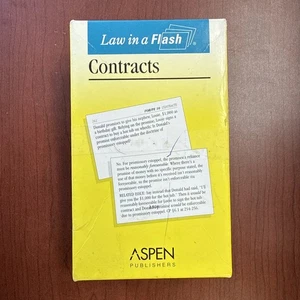 Emanuel Law in a Flash CONTRACTS Flashcards Bar Exam Law School Study Materials - Picture 1 of 3