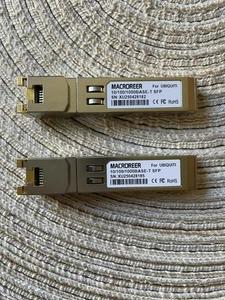 Juego de 2 módulos transceptores de cobre Macroreer 10/100/1000BASE-T SFP para UBIQUITI - Imagen 1 de 5