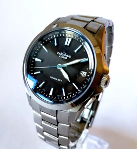 Casio Oceanus OCW-S100-1AJF Titanium Solar Radio Watch 10 atm Wrist Size 18.7cm - Picture 1 of 24