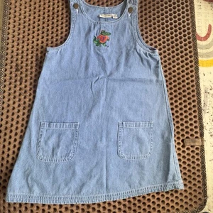 Forest & Hue Kids Customized Girls Florida gator Denim Overall Shorts Size 4 - Picture 1 of 3