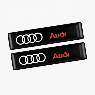 2x Audi Logo 3D Gel Domed Epoxy Self Adhesive Badge Emblem Styling Sticker - Image 1 of 4