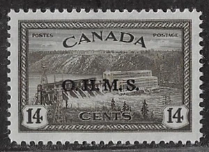 Canada OHMS Official Stamps — 1946, Hydroelectric Station #O7 MNH VF/XF Ref 1902 - Picture 1 of 2
