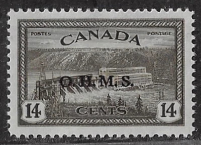 Canada OHMS Official Stamps — 1946, Hydroelectric Station #O7 MNH VF/XF Ref 1902 - Image 1 of 2
