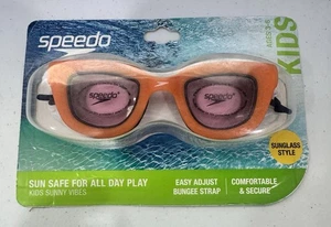 Speedo Goggles Kids 3-6 Anti Fog No Leaks UV Protection Orange vermillion - Picture 1 of 2