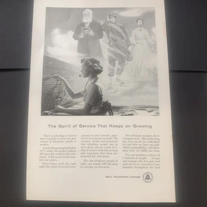 Vintage 1956 Bell Telephone Spirit Of Service Ad Advertisement - Picture 1 of 2