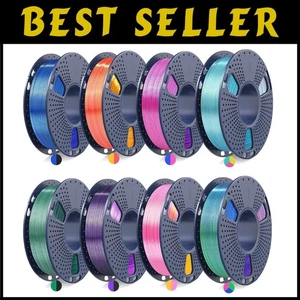 3D Filament Set 8 Rollen, glatte Oberfläche, 2 kg gesamt - Bild 1 von 11