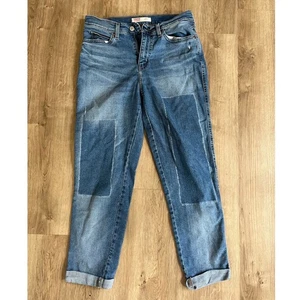 Levi Strauss Signature Womens Size 6 Heritage Cuffed Boyfriend 28" Blue Jeans - Picture 1 of 6