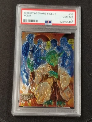 1996 Finest Star Wars #38 Yoda PSA 10 - Image 1 of 2