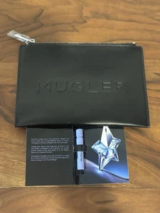 Bolsa de Cosméticos/Maquillaje Thierry Mugler Bolsa Negra 8x5.5" Cremallera + Ángel Muestra Regalo - Imagen 1 de 6