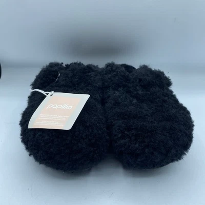 Birkenstock Papillio Shearling Fur Sandals Women 38 US 7 Black Boston Boho NWOB - Image 1 of 4