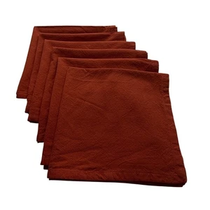 Fall Holiday Cloth Napkins 100% Cotton Special Occasions Set Of 6 18" W x 19" L - Picture 1 of 5