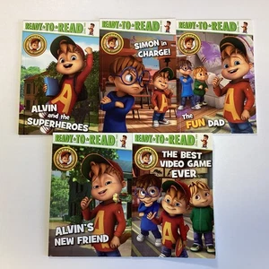 Alvin and the Chipmunks Level 2 Ready to Read Reader 1st Kindergarten 5 Book Lot - Bild 1 von 4
