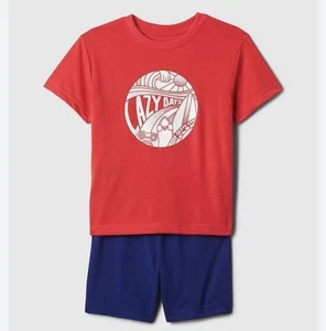 Gap Kids Size 6 Short Sleeve Shirt And Shorts Pajama Set - Picture 1 of 1