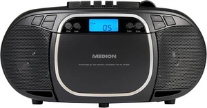 MEDION E66476 Stereo Sound System (Boombox, CD-Player, MP3, Kassette) schwarz - Bild 1 von 8