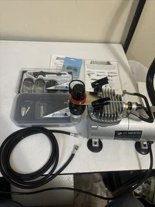 Pro Master Airbrush Kompressor Model No. TC-20 mit S68 & E91, etc, getestet funktioniert - Bild 1 von 15