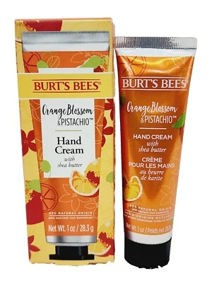 Crema de manos Burt's Bee's FLOR DE AZAHAR Y PISTACHO manteca de karité 1 oz/28,3 g nueva Foto 1 de 4