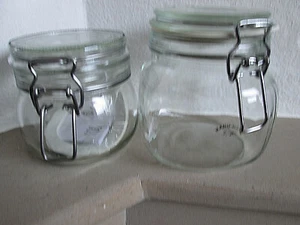 IKEA KORKEN + Nanu Nana Glas mit Bügelverschluß Dose Vorratsglas Vorratsgefäß - Bild 1 von 4